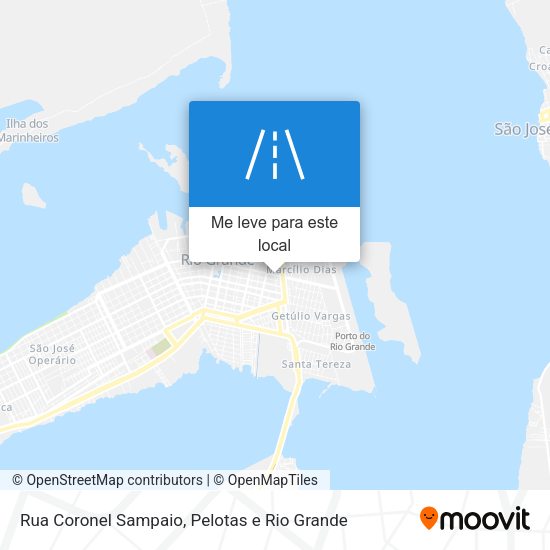 Rua Coronel Sampaio mapa