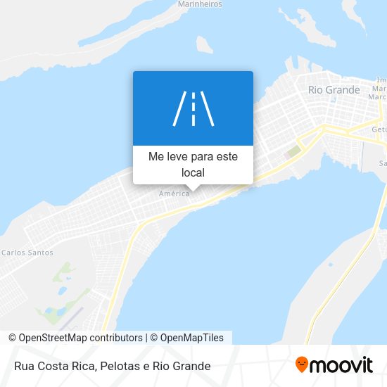 Rua Costa Rica mapa