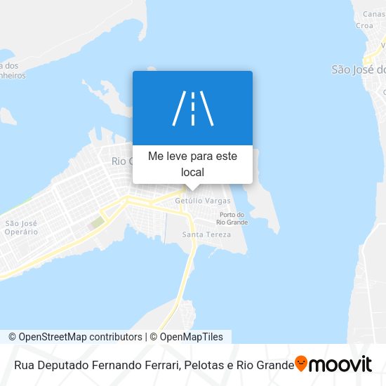 Rua Deputado Fernando Ferrari mapa