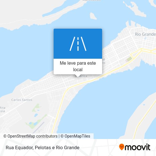 Rua Equador mapa