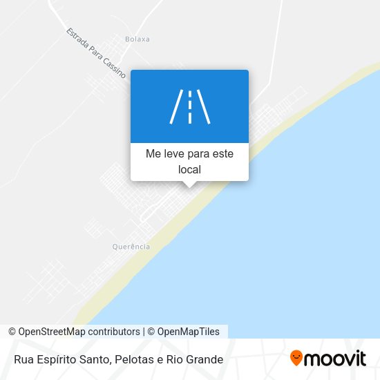 Rua Espírito Santo mapa