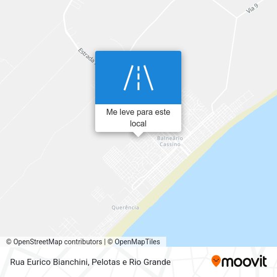 Rua Eurico Bianchini mapa