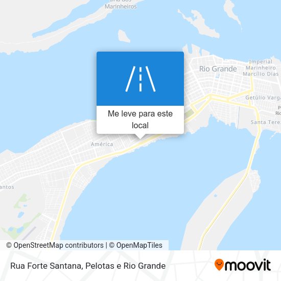 Rua Forte Santana mapa