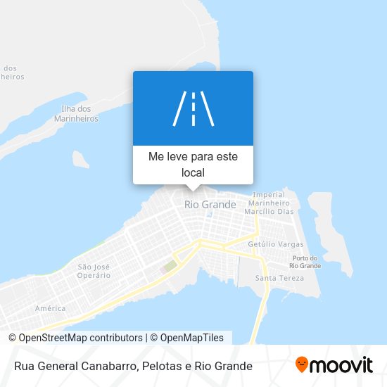 Rua General Canabarro mapa