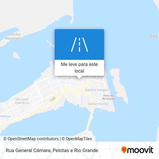 Rua General Câmara mapa