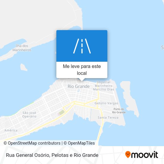 Rua General Osório mapa