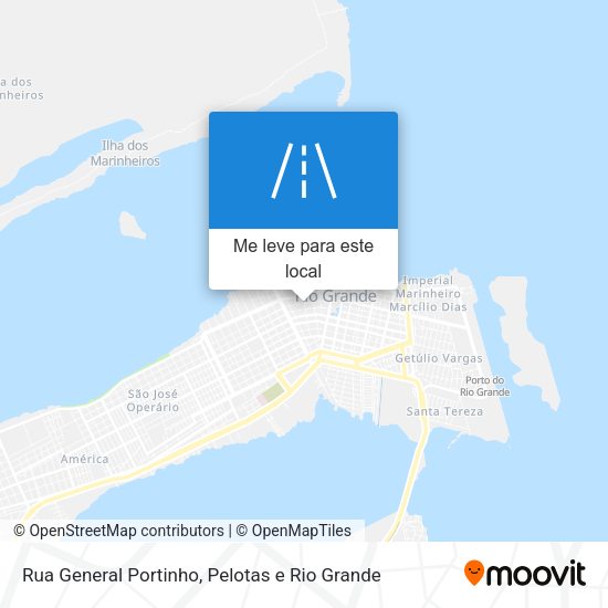 Rua General Portinho mapa