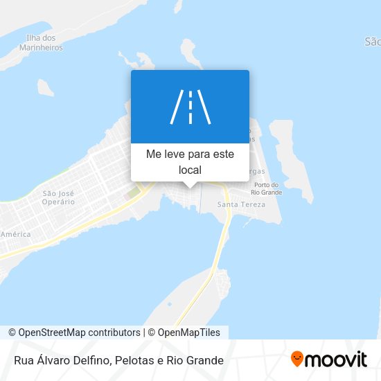 Rua Álvaro Delfino mapa