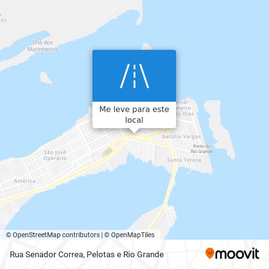 Rua Senador Correa mapa