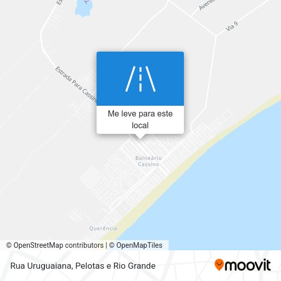 Rua Uruguaiana mapa