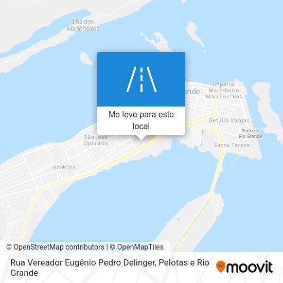 Rua Vereador Eugênio Pedro Delinger mapa