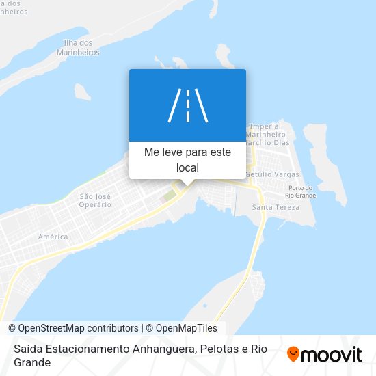 Saída Estacionamento Anhanguera mapa