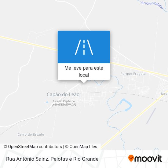 Rua Antônio Sainz mapa