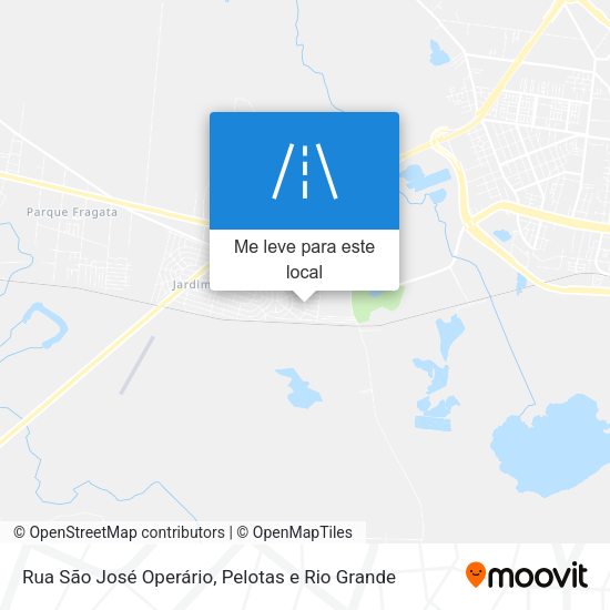 Rua São José Operário mapa
