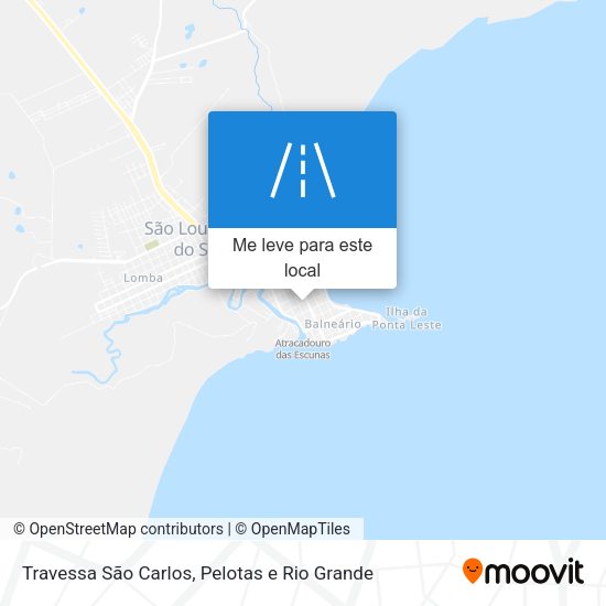 Travessa São Carlos mapa