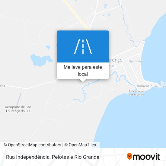 Rua Independência mapa