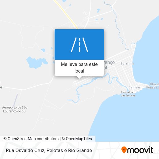 Rua Osvaldo Cruz mapa
