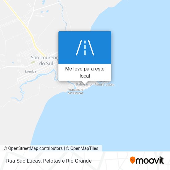 Rua São Lucas mapa
