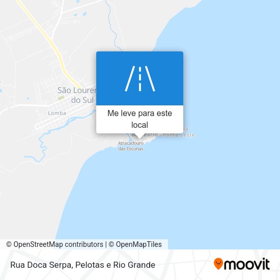 Rua Doca Serpa mapa