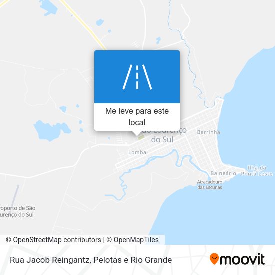 Rua Jacob Reingantz mapa