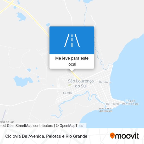 Ciclovia Da Avenida mapa
