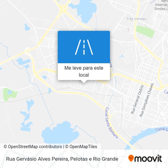 Rua Gervásio Alves Pereira mapa