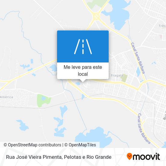 Rua José Vieira Pimenta mapa
