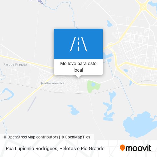 Rua Lupicínio Rodrigues mapa