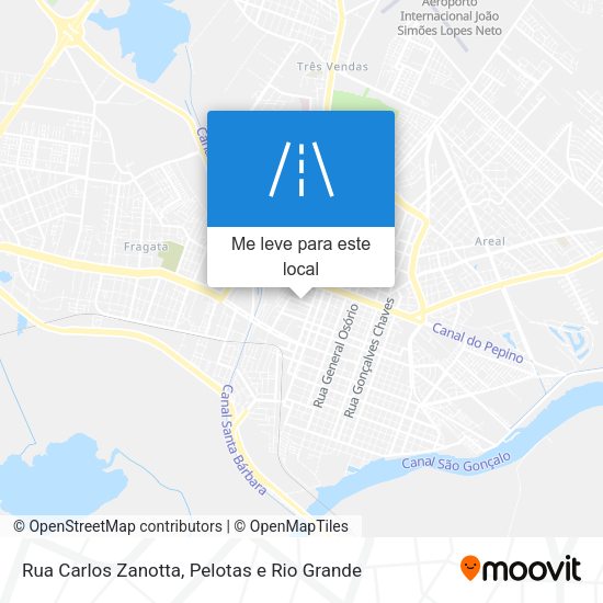 Rua Carlos Zanotta mapa