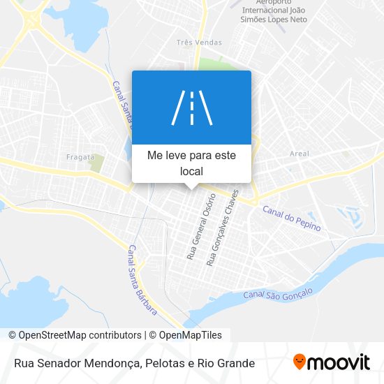 Rua Senador Mendonça mapa