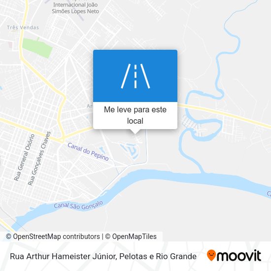 Rua Arthur Hameister Júnior mapa