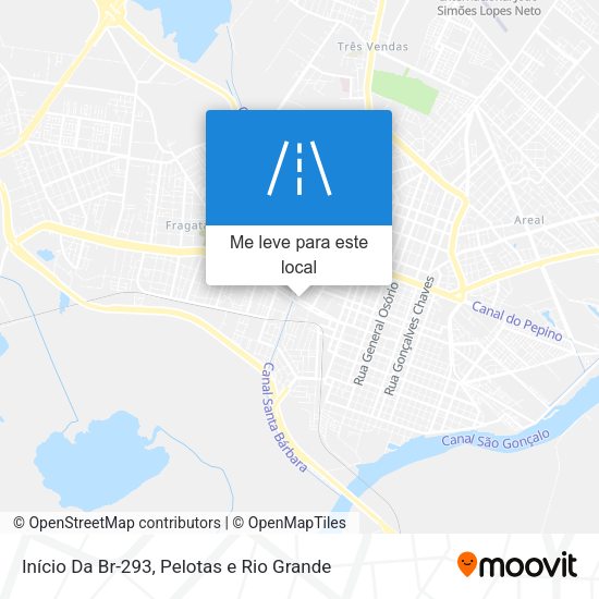 Início Da Br-293 mapa