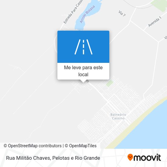 Rua Militão Chaves mapa