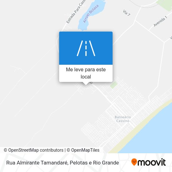 Rua Almirante Tamandaré mapa