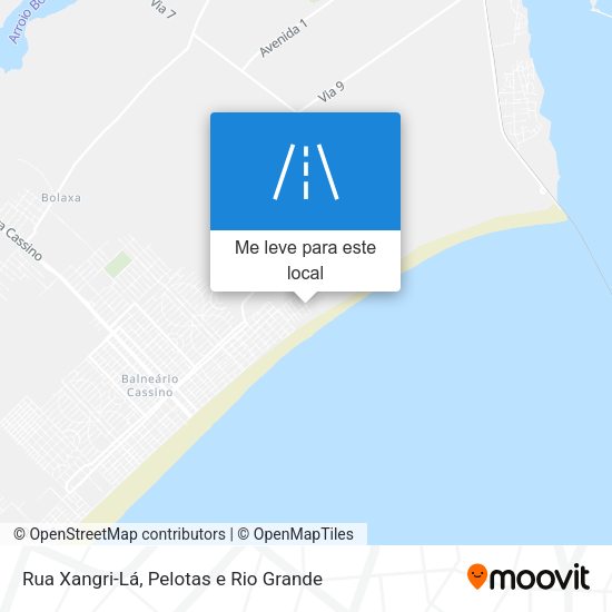 Rua Xangri-Lá mapa