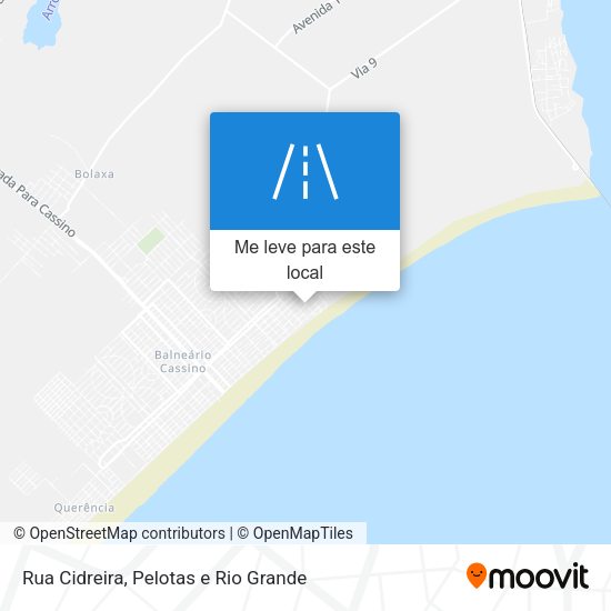 Rua Cidreira mapa