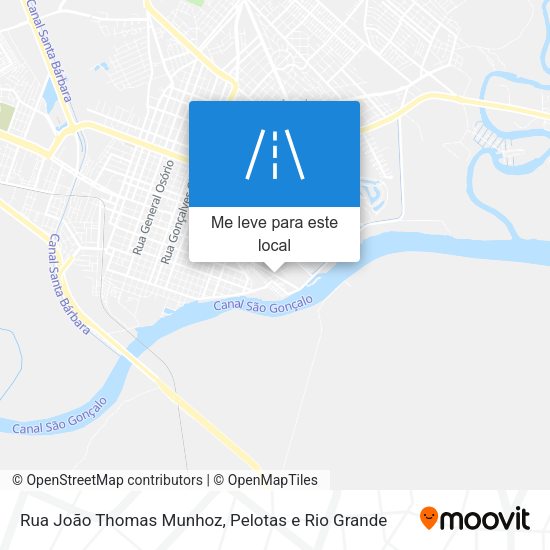 Rua João Thomas Munhoz mapa