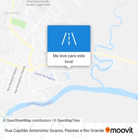 Rua Capitão Antoninho Soares mapa