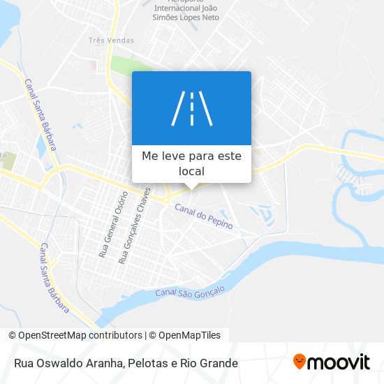 Rua Oswaldo Aranha mapa