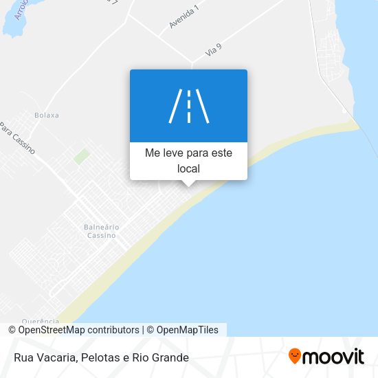 Rua Vacaria mapa