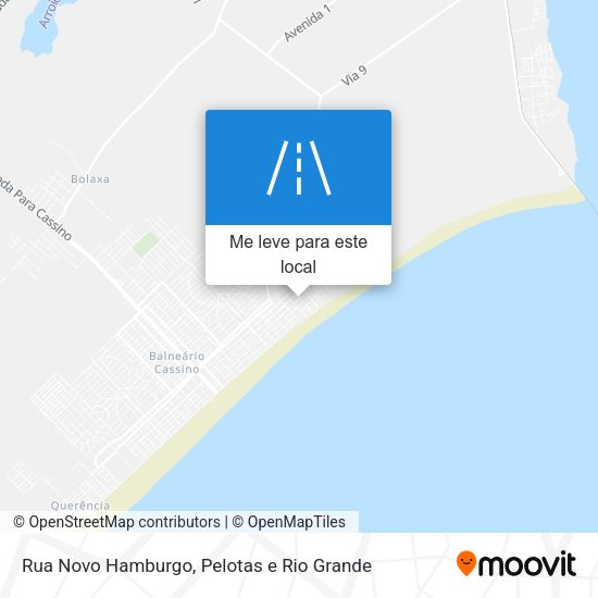 Rua Novo Hamburgo mapa