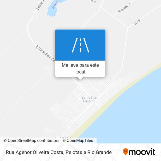 Rua Agenor Oliveira Costa mapa