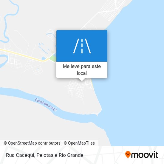 Rua Cacequi mapa