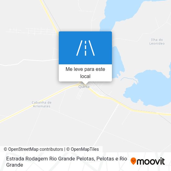 Estrada Rodagem Rio Grande Pelotas mapa