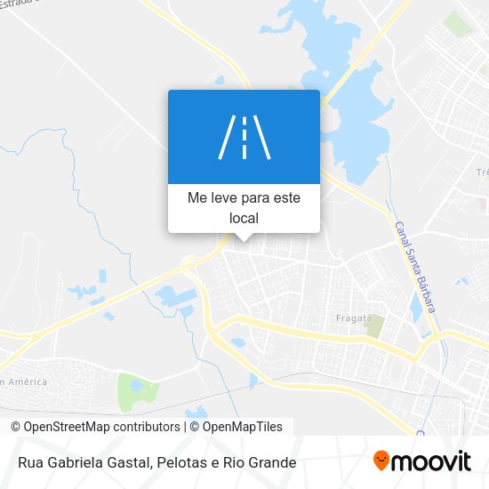 Rua Gabriela Gastal mapa