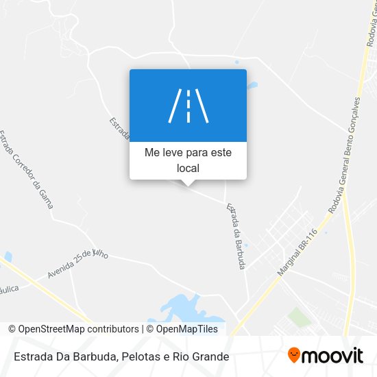 Estrada Da Barbuda mapa