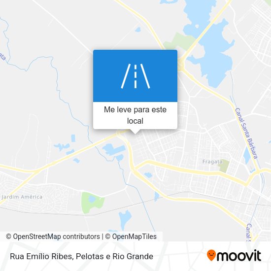 Rua Emílio Ribes mapa