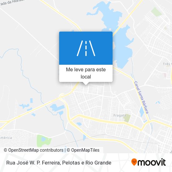 Rua José W. P. Ferreira mapa