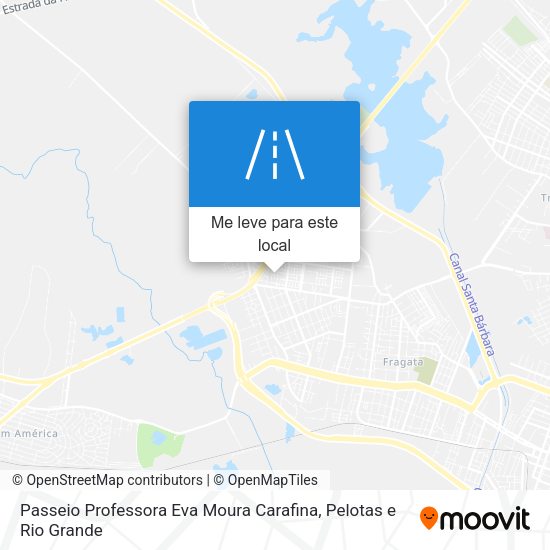 Passeio Professora Eva Moura Carafina mapa
