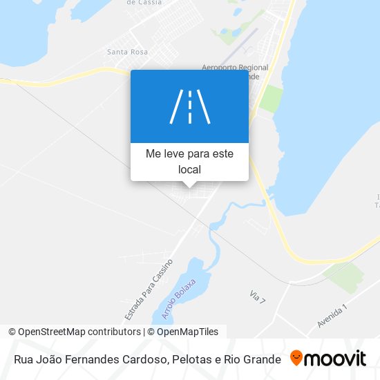 Rua João Fernandes Cardoso mapa